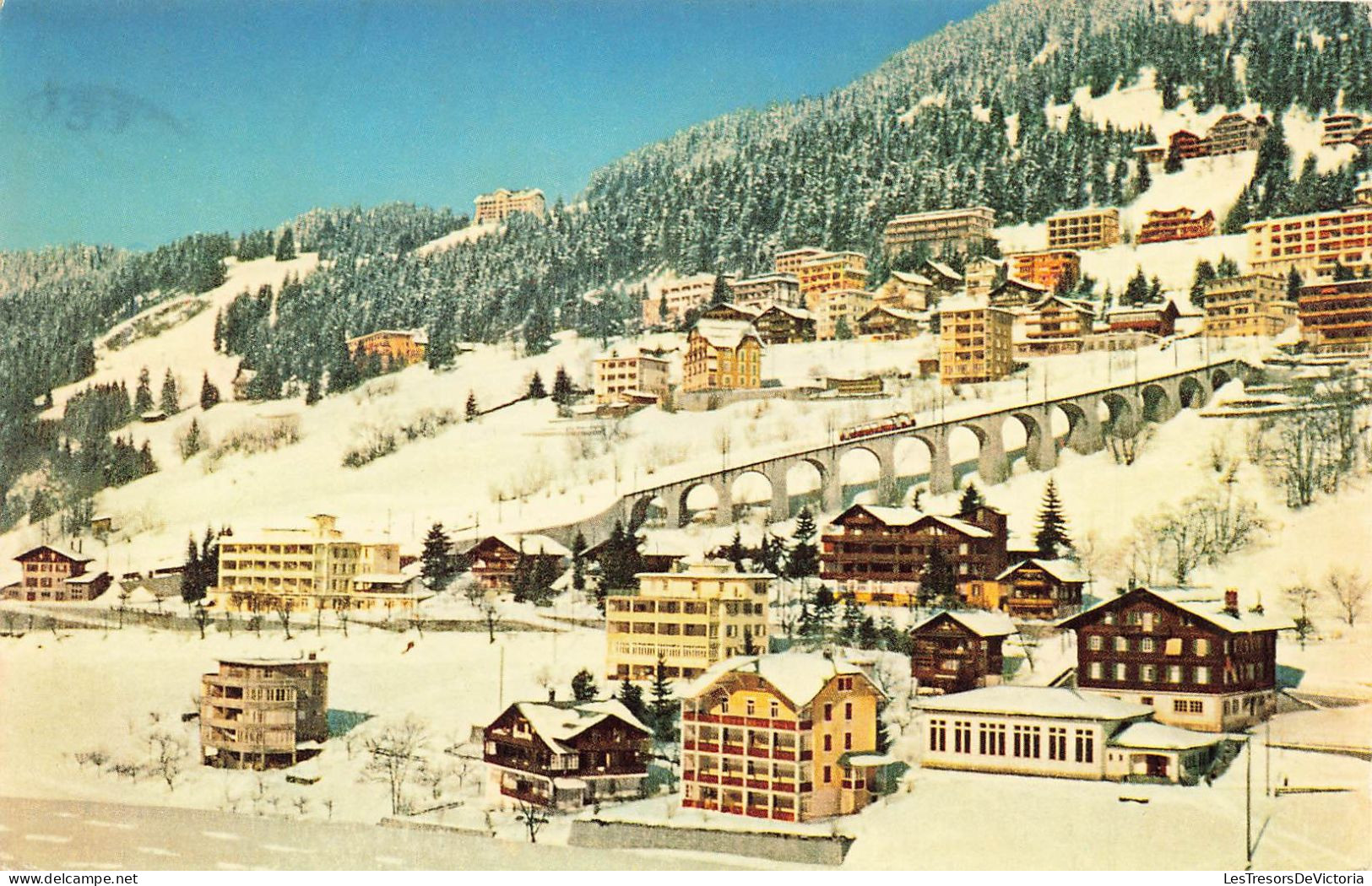 SUISSE - Leysin - Alt 1300 à 1450 M - Chalets Dans Les Montagnes - Carte Postale Ancienne - Leysin