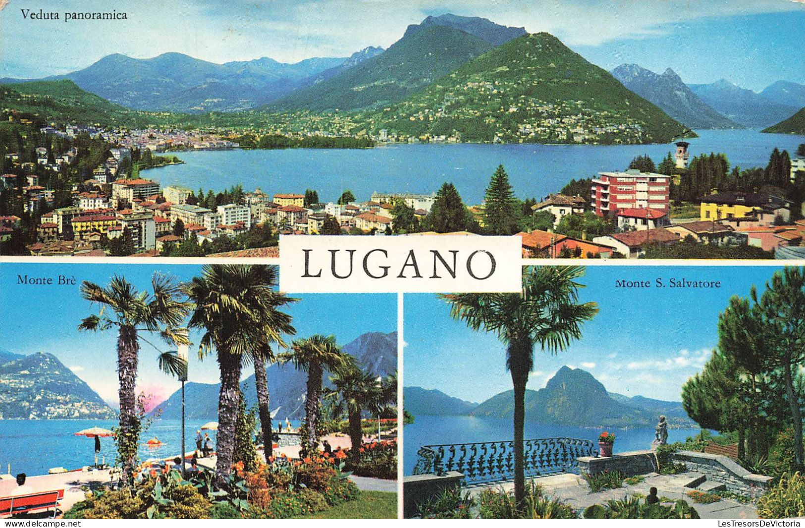 SUISSE - Lugano - Vues De Lugano - Mutli Vues - Carte Postale Ancienne - Lugano