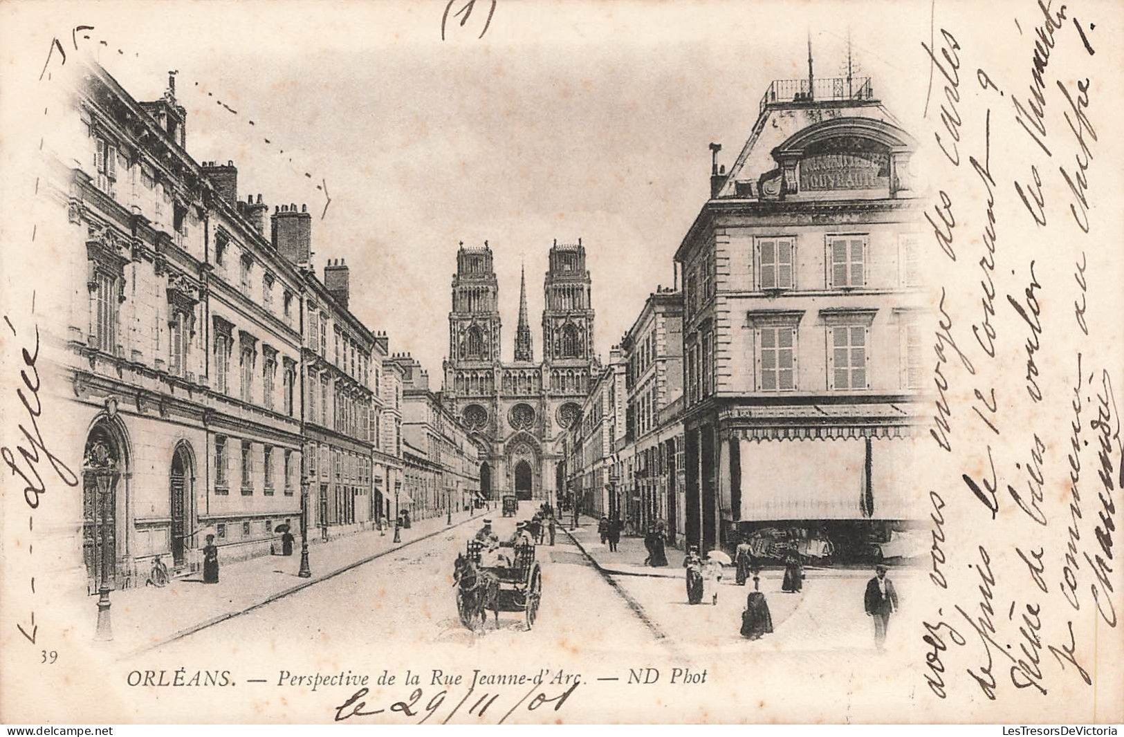 FRANCE - Orléans - Perspective De La Rue Jeanne-d'Arc - Carte Postale Ancienne - Orleans