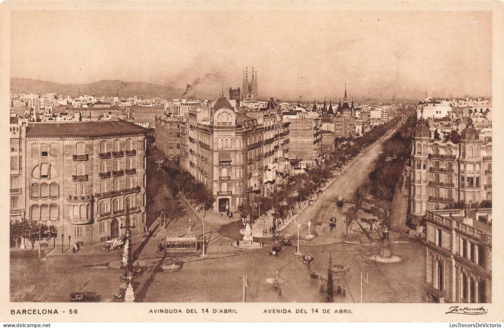 ESPAGNE - Barcelona - Avenida Del 14 Abril - Carte Postale Ancienne - Barcelona