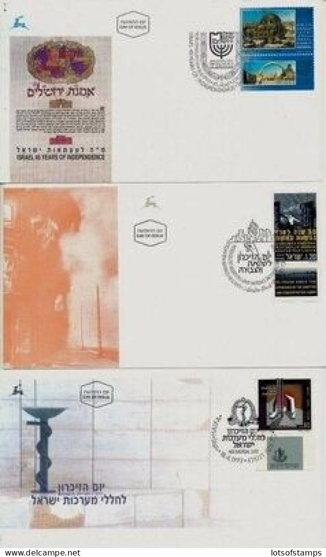 ISRAEL 1993 FDC COMPLETE YEAR SET WITH S/SHEETS - SEE 7 SCANS - Covers & Documents