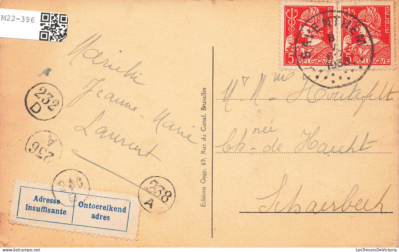 BELGIQUE - Saventhem - Le Pensionnat Des Ursulines - Carte Postale Ancienne - Zaventem