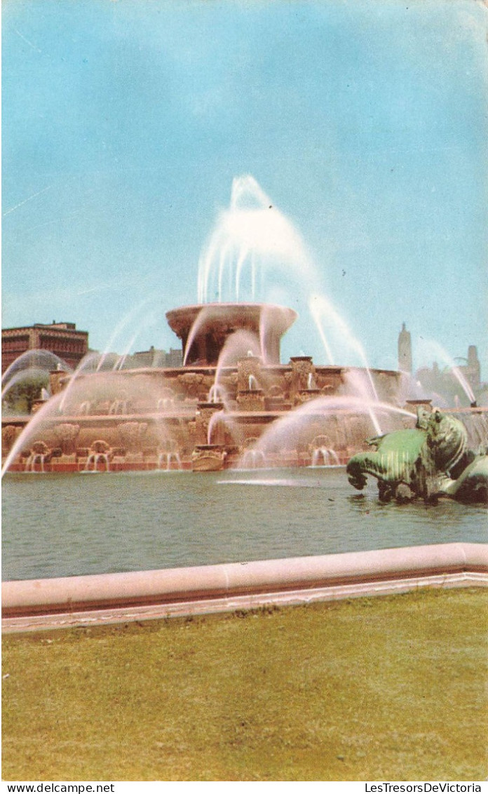 ETATS-UNIS - Chicago - Buckingham Memorail Fountain - Colorisé - Carte Postale - Chicago