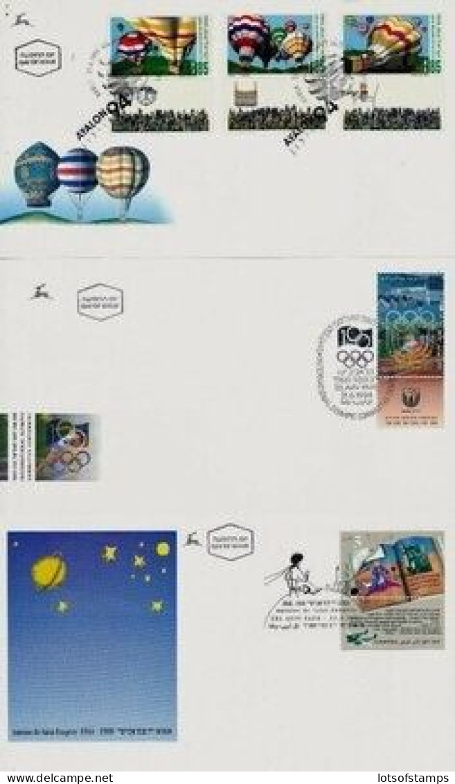 ISRAEL 1993 FDC COMPLETE YEAR SET WITH S/SHEETS - SEE 7 SCANS - Storia Postale