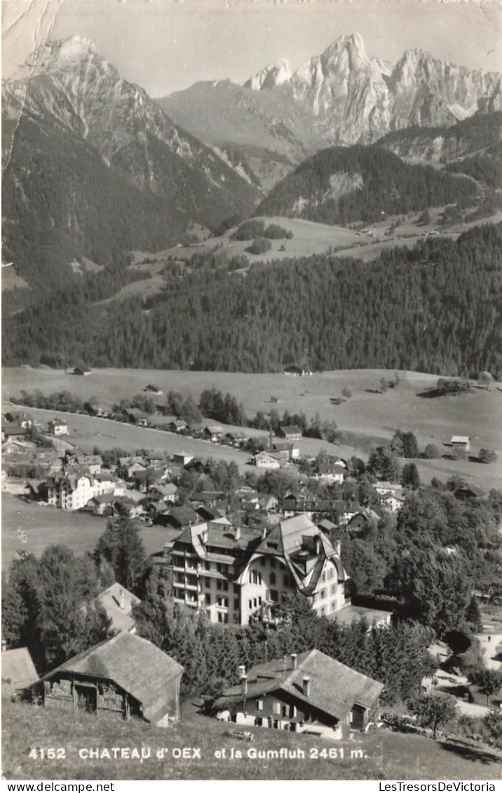 SUISSE - Château D'Oex  Et La Gumfluh 2461 M - Chalets De Montagnes - Carte Postale Ancienne - Andere & Zonder Classificatie