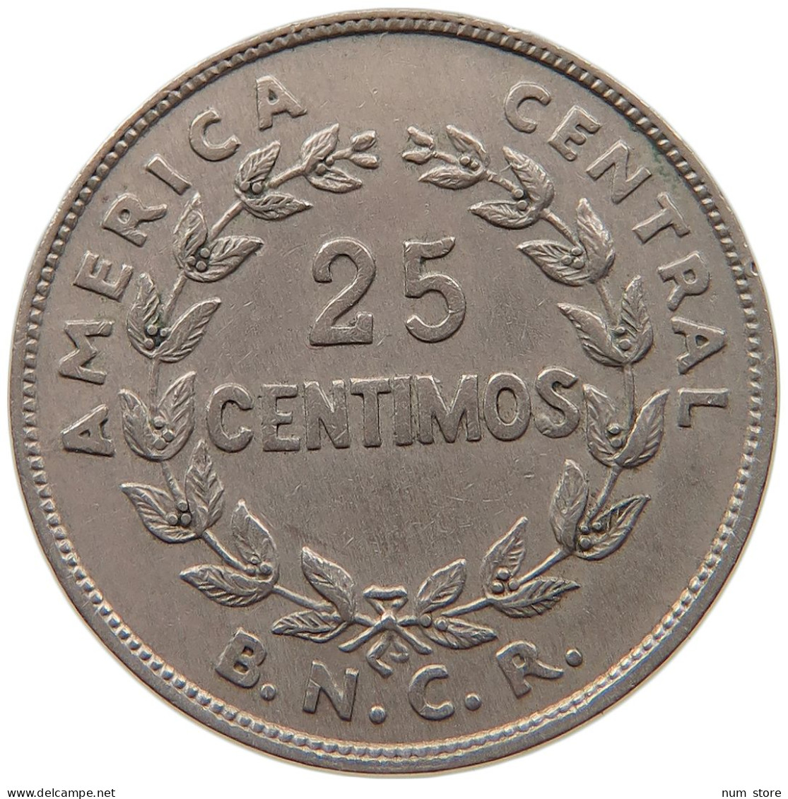 COSTA RICA 25 CENTIMOS 1948 FREDERIK IX. 1947-1972 #MA 067632 - Costa Rica