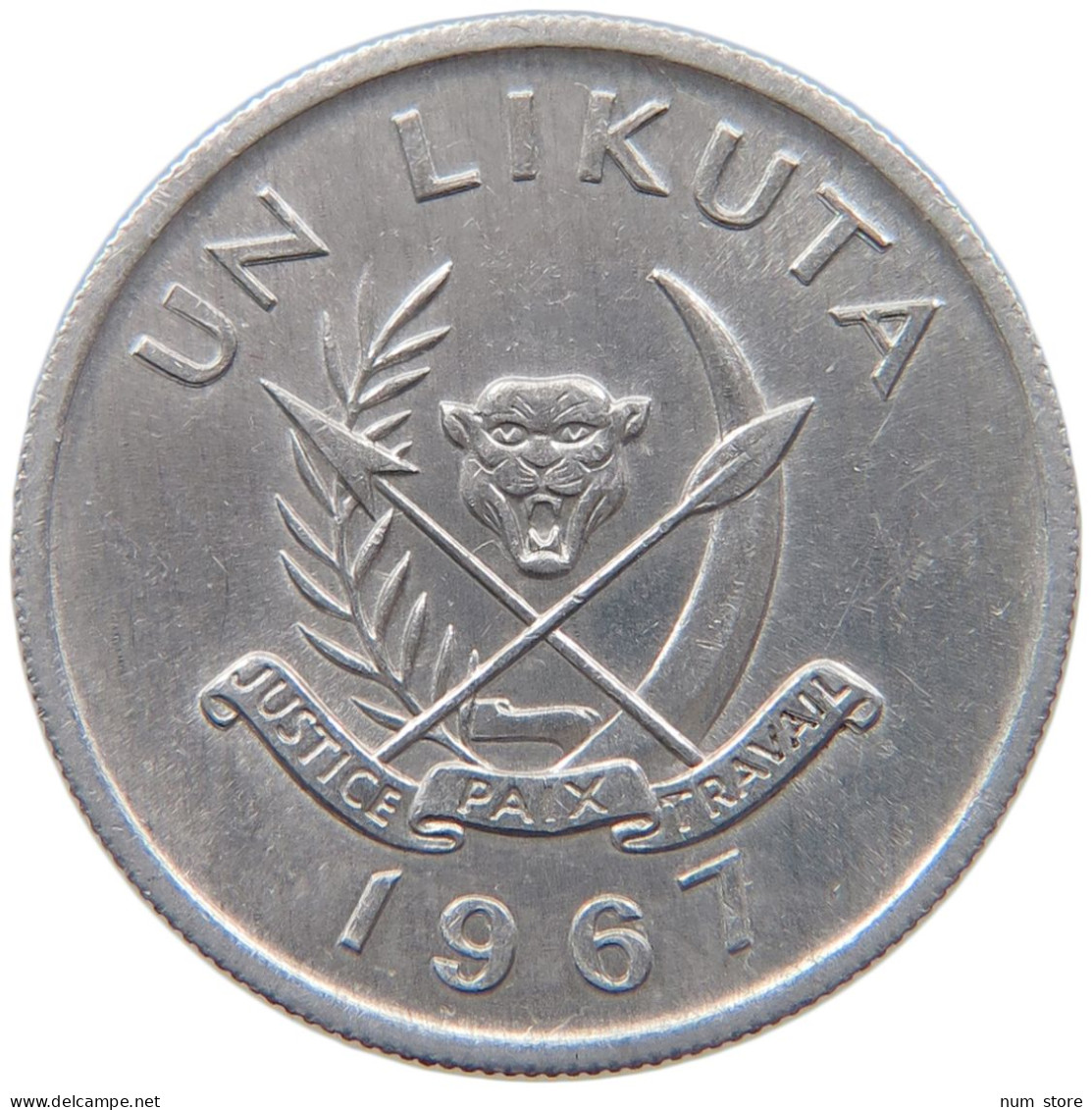 CONGO LIKUTA 1967  #MA 067406 - VR-Rep. Kongo - Brazzaville