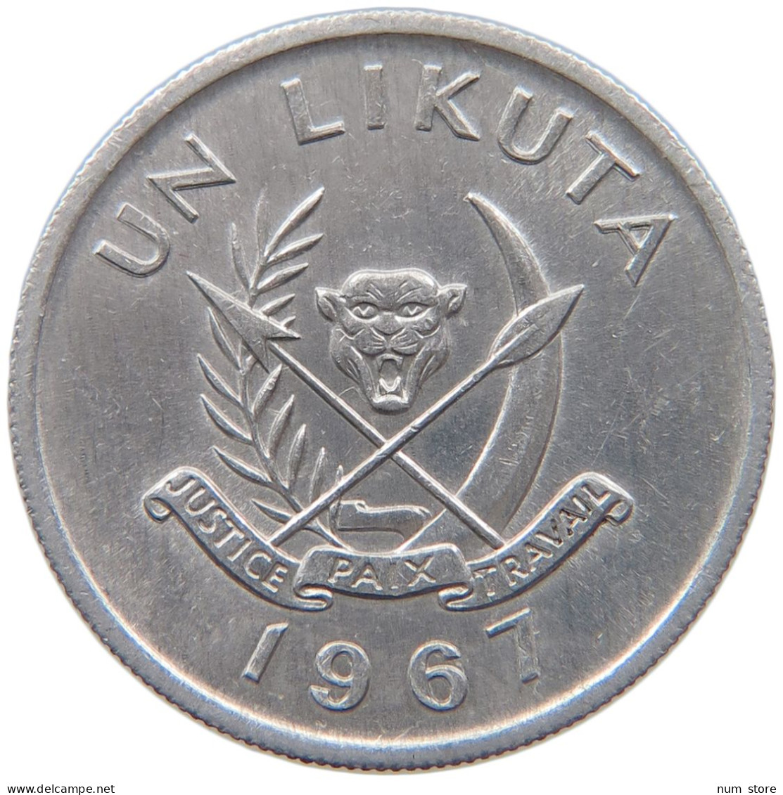 CONGO LIKUTA 1967  #MA 067406 - Congo (República 1960)