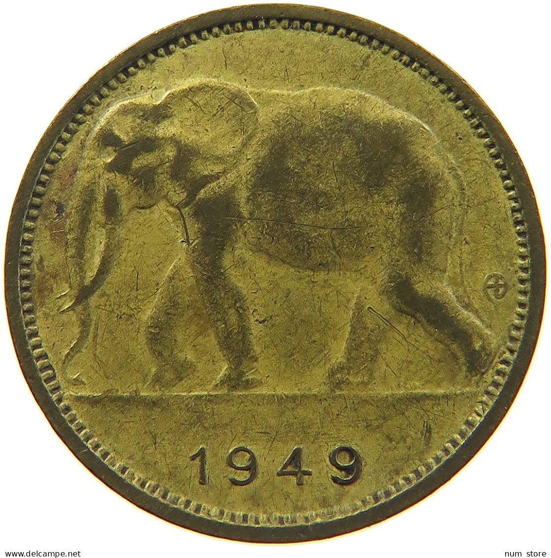 CONGO BELGIAN FRANC 1949  #MA 067414 - 1945-1951: Régence