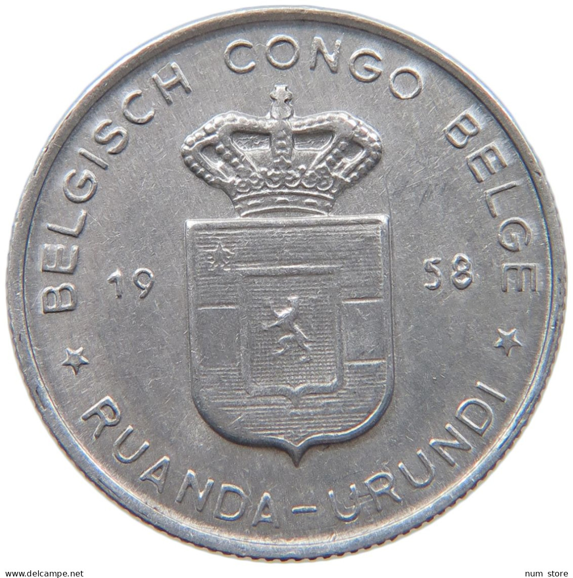 CONGO BELGIAN FRANC 1958  #MA 065448 - 1951-1960: Baudouin I