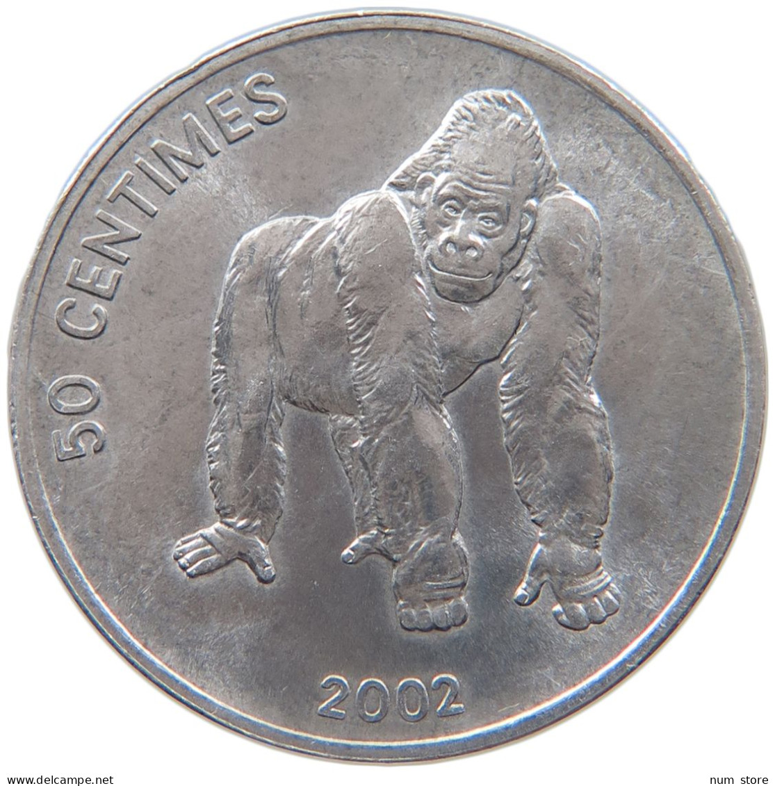 CONGO 50 CENTIMES 2002  #MA 067384 - Kongo (Dem. Republik 1998)