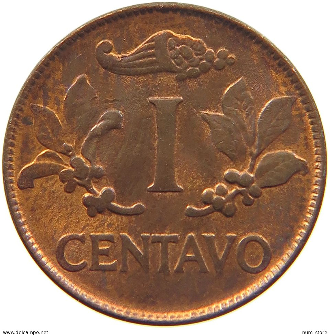 COLOMBIA CENTAVO 1969 MINTING ERROR DOUBLE STRUCK 9 #MA 025449 - Colombia