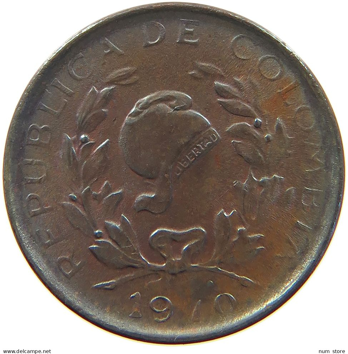 COLOMBIA CENTAVO 1970 DATE ERROR #MA 067219 - Colombie