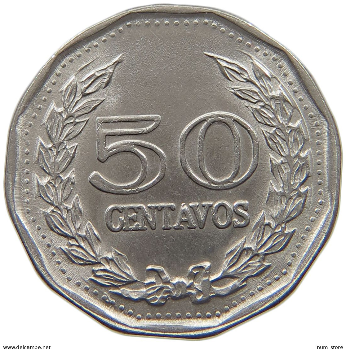 COLOMBIA 50 CENTAVOS 1970  #MA 025456 - Colombie