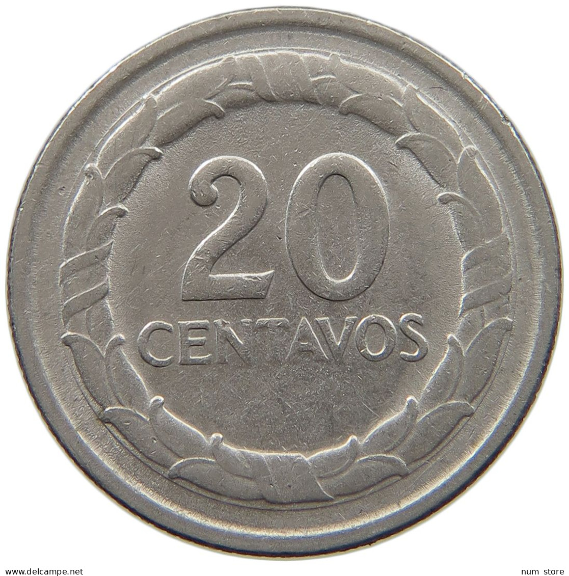 COLOMBIA 20 CENTAVOS 1969  #MA 025454 - Colombie