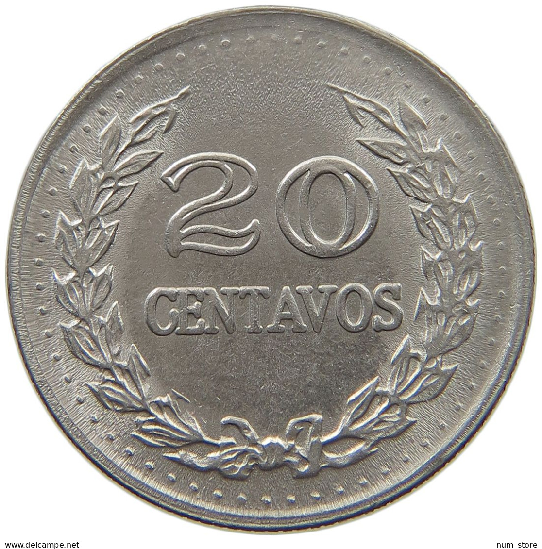 COLOMBIA 20 CENTAVOS 1971  #MA 025455 - Kolumbien