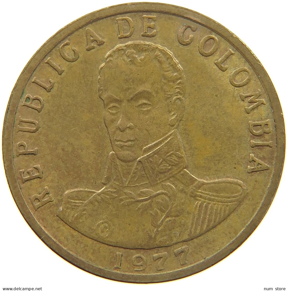 COLOMBIA 2 PESOS 1977  #MA 025446 - Colombia