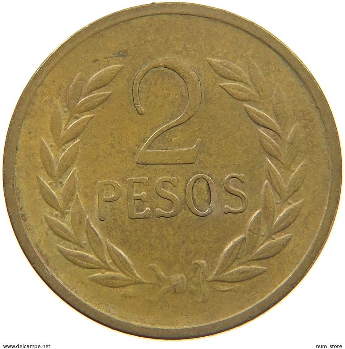 COLOMBIA 2 PESOS 1977  #MA 025446 - Colombia