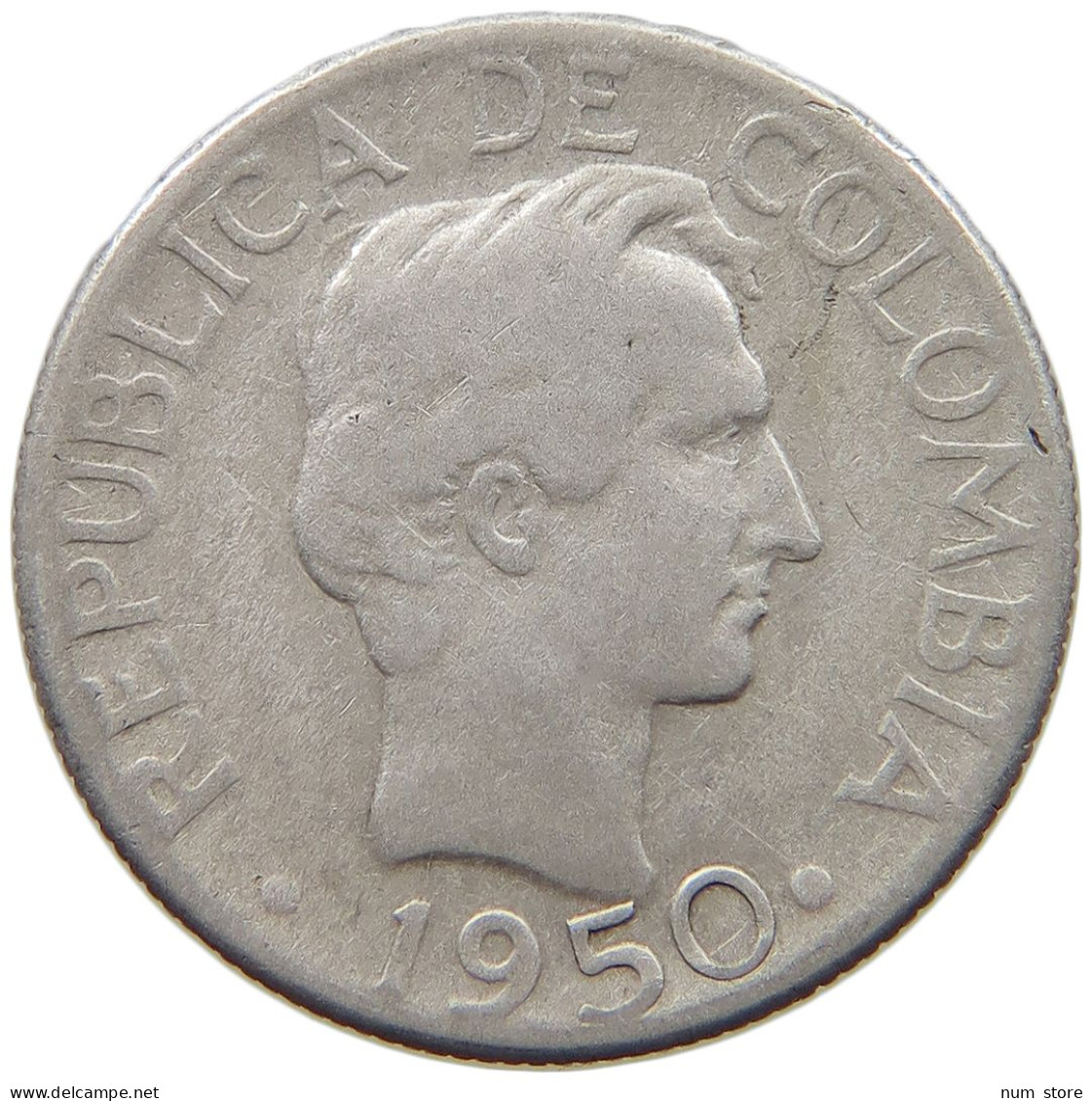 COLOMBIA 20 CENTAVOS 1950  #MA 025978 - Colombia