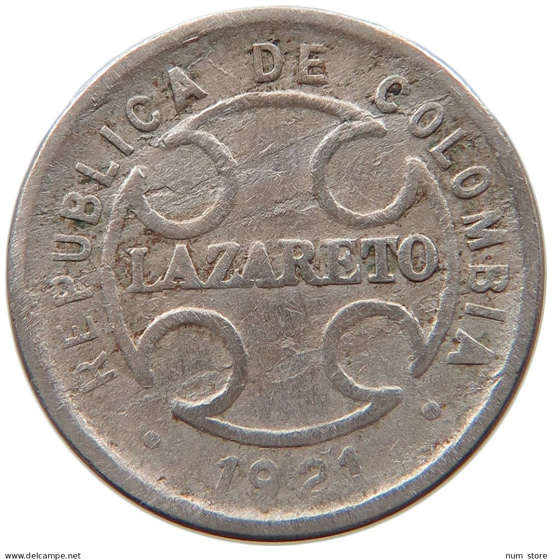 COLOMBIA 2 CENTAVOS 1921  #MA 067214 - Colombia