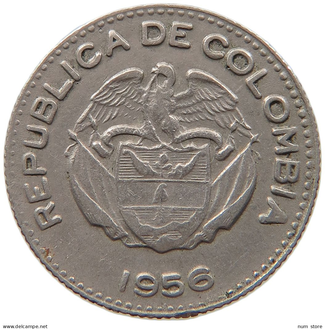 COLOMBIA 10 CENTAVOS 1956  #MA 067211 - Kolumbien