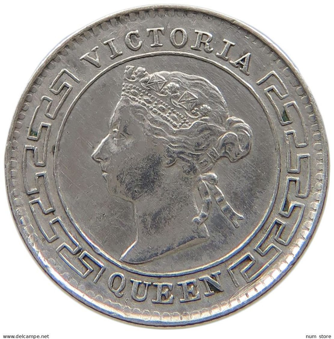 CEYLON 10 CENTS 1893 VICTORIA 1837-1901 #MA 021241 - Sri Lanka