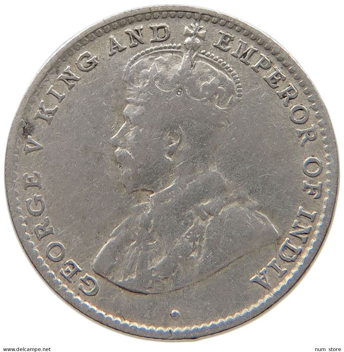 CEYLON 10 CENTS 1921 GEORGE V. (1910-1936) #MA 021245 - Sri Lanka