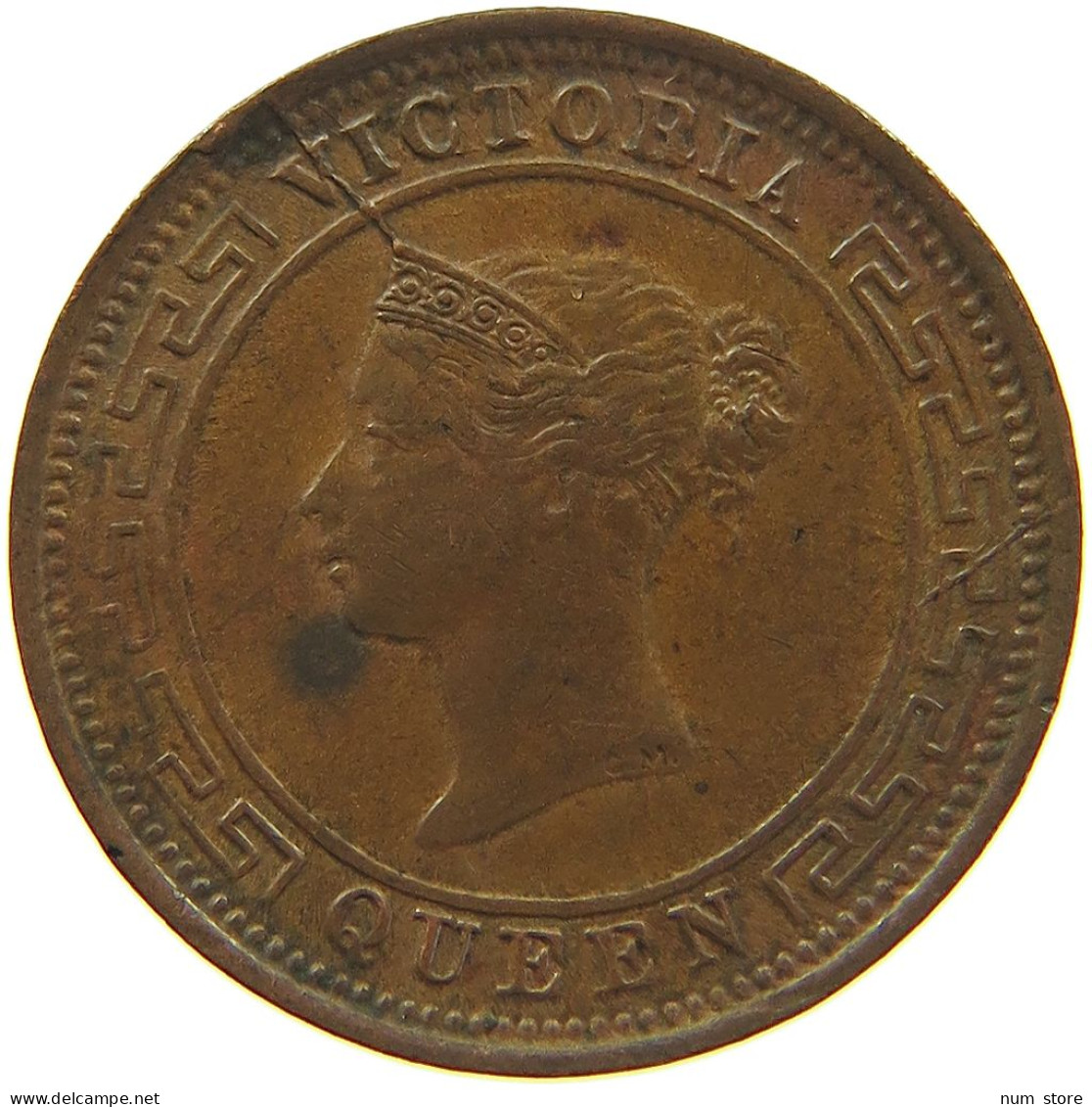 CEYLON 1/2 CENT 1870 VICTORIA 1837-1901 #MA 100734 - Sri Lanka