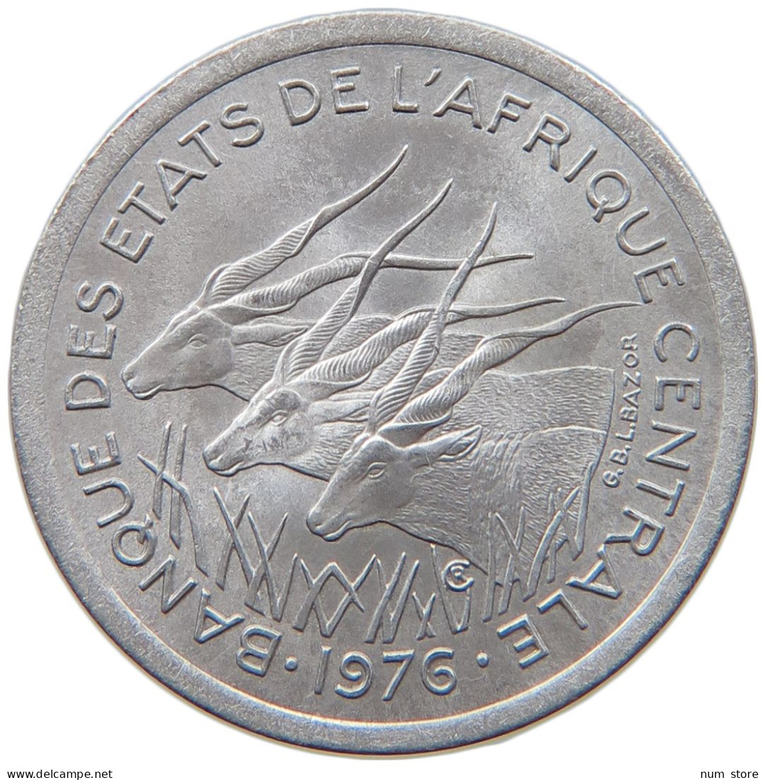 CENTRAL AFRICAN STATES FRANC 1976  #MA 065270 - Central African Republic