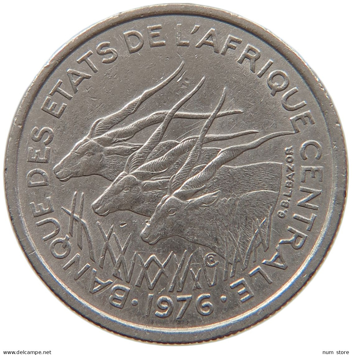 CENTRAL AFRICAN STATES 50 FRANCS 1976  #MA 065258 - República Centroafricana