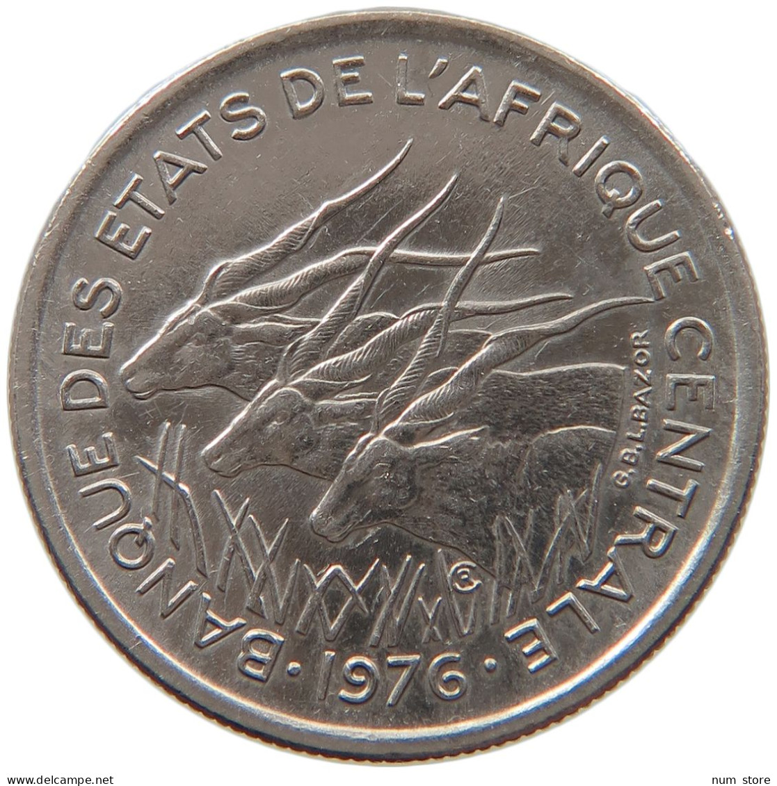 CENTRAL AFRICAN STATES 50 FRANCS 1976  #MA 065260 - República Centroafricana