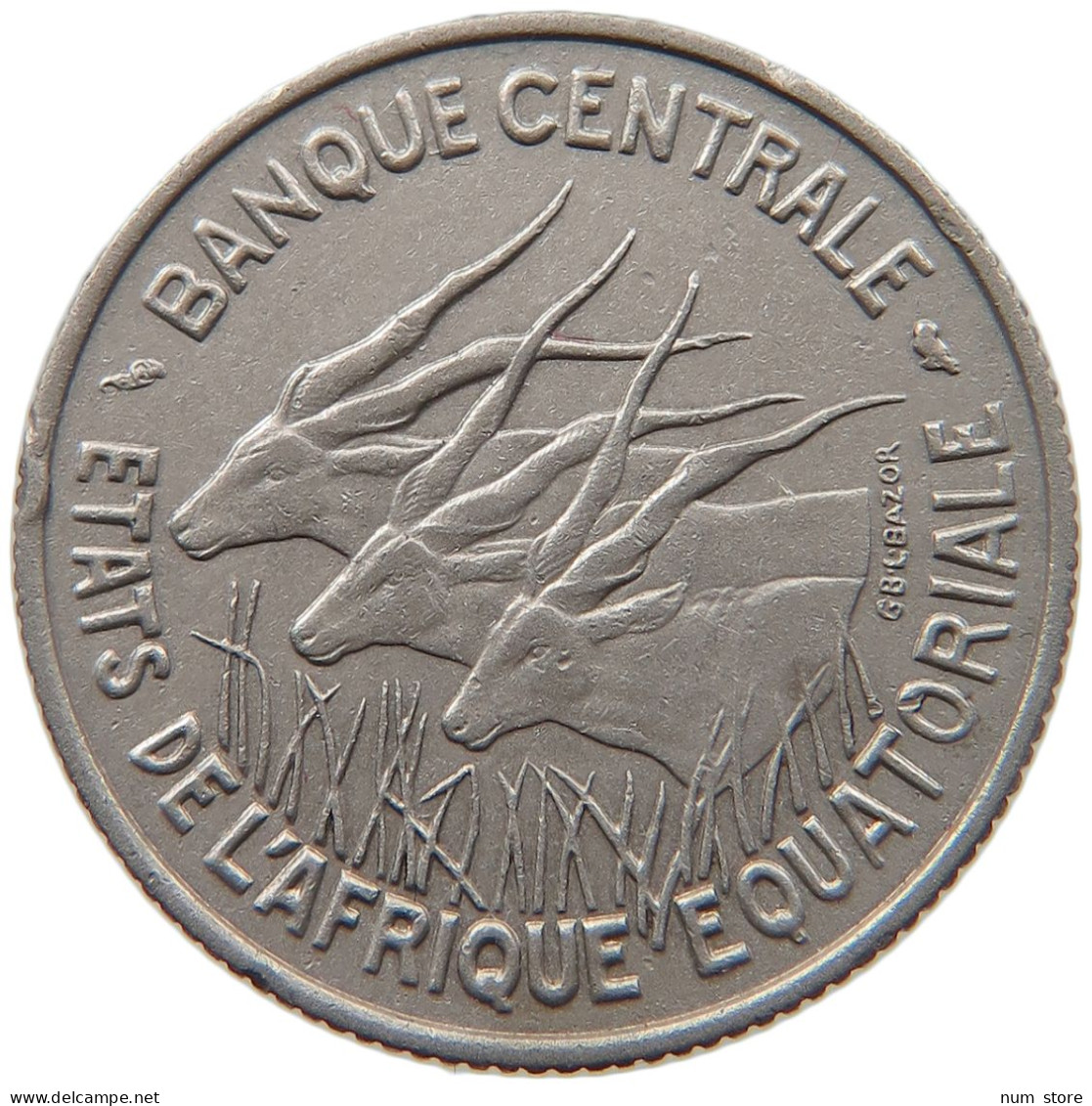 CENTRAL AFRICAN STATES 100 FRANCS 1967  #MA 065283 - Central African Republic