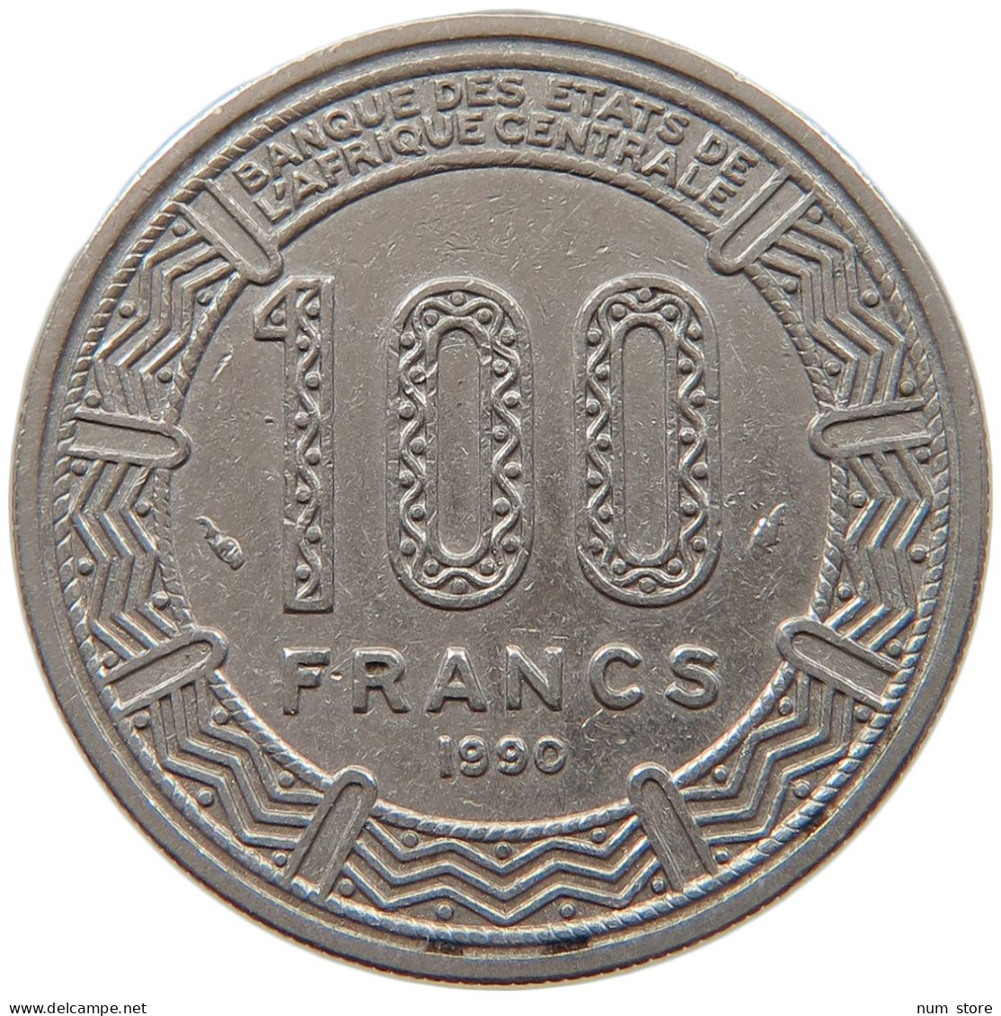 CENTRAL AFRICAN STATES 100 FRANCS 1990  #MA 065268 - República Centroafricana