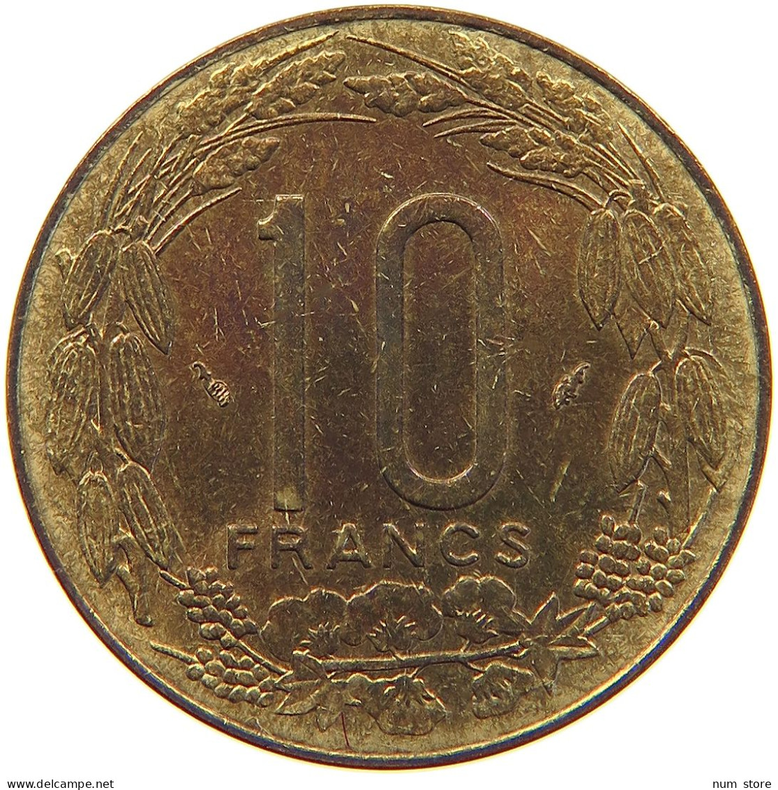 CENTRAL AFRICAN STATES 10 FRANCS 1985  #MA 065266 - Repubblica Centroafricana