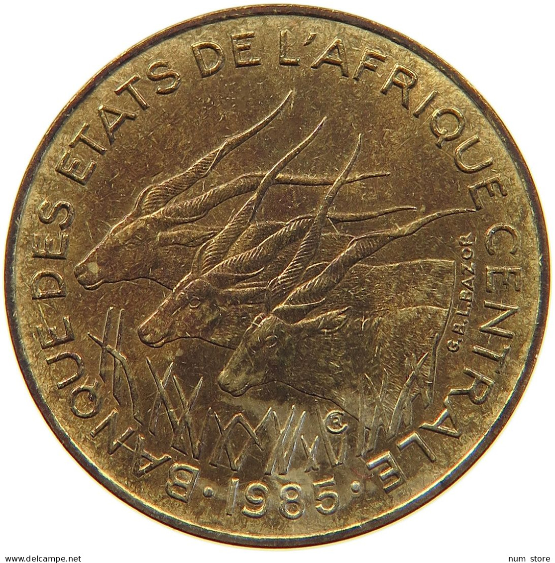 CENTRAL AFRICAN STATES 10 FRANCS 1985  #MA 065266 - Centrafricaine (République)