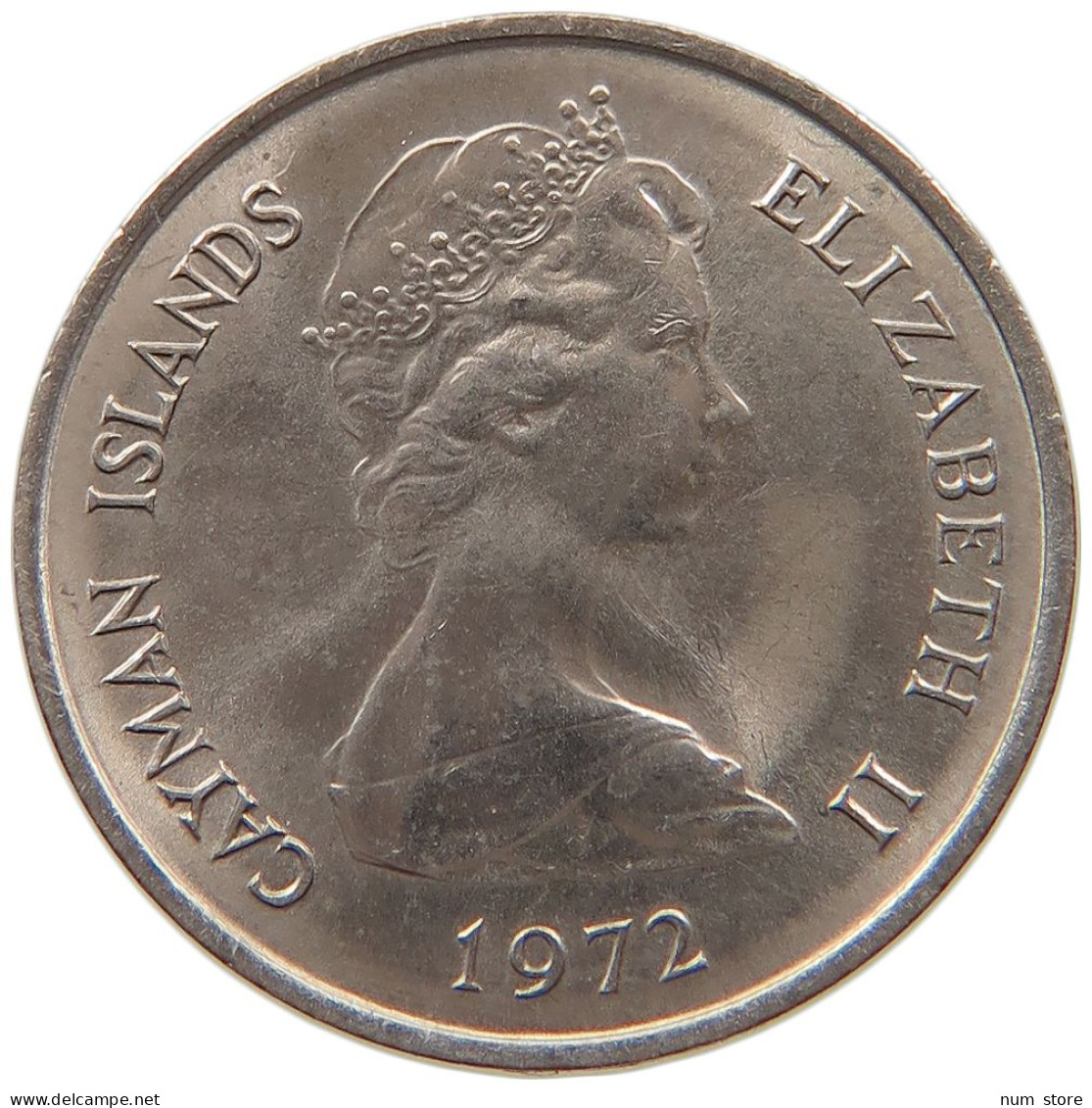 CAYMAN ISLANDS 5 CENTS 1972 ELIZABETH II. (1952-2022) #MA 099871 - Kaaiman Eilanden