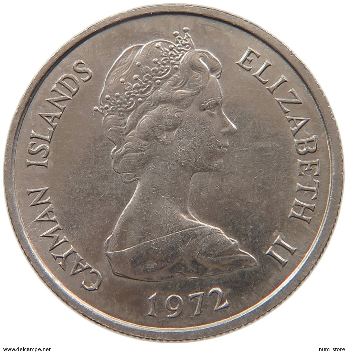 CAYMAN ISLANDS 10 CENTS 1972 ELIZABETH II. (1952-2022) #MA 099788 - Kaaiman Eilanden