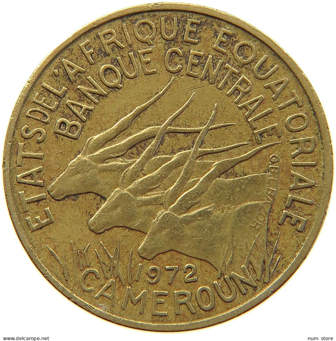CAMEROON 5 FRANCS 1972  #MA 065267 - Kamerun