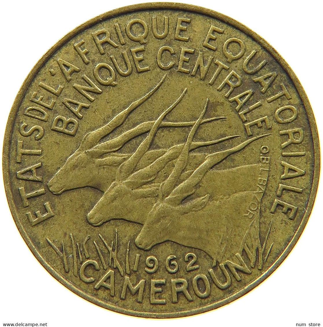 CAMEROON 5 FRANCS 1962  #MA 099253 - Cameroon