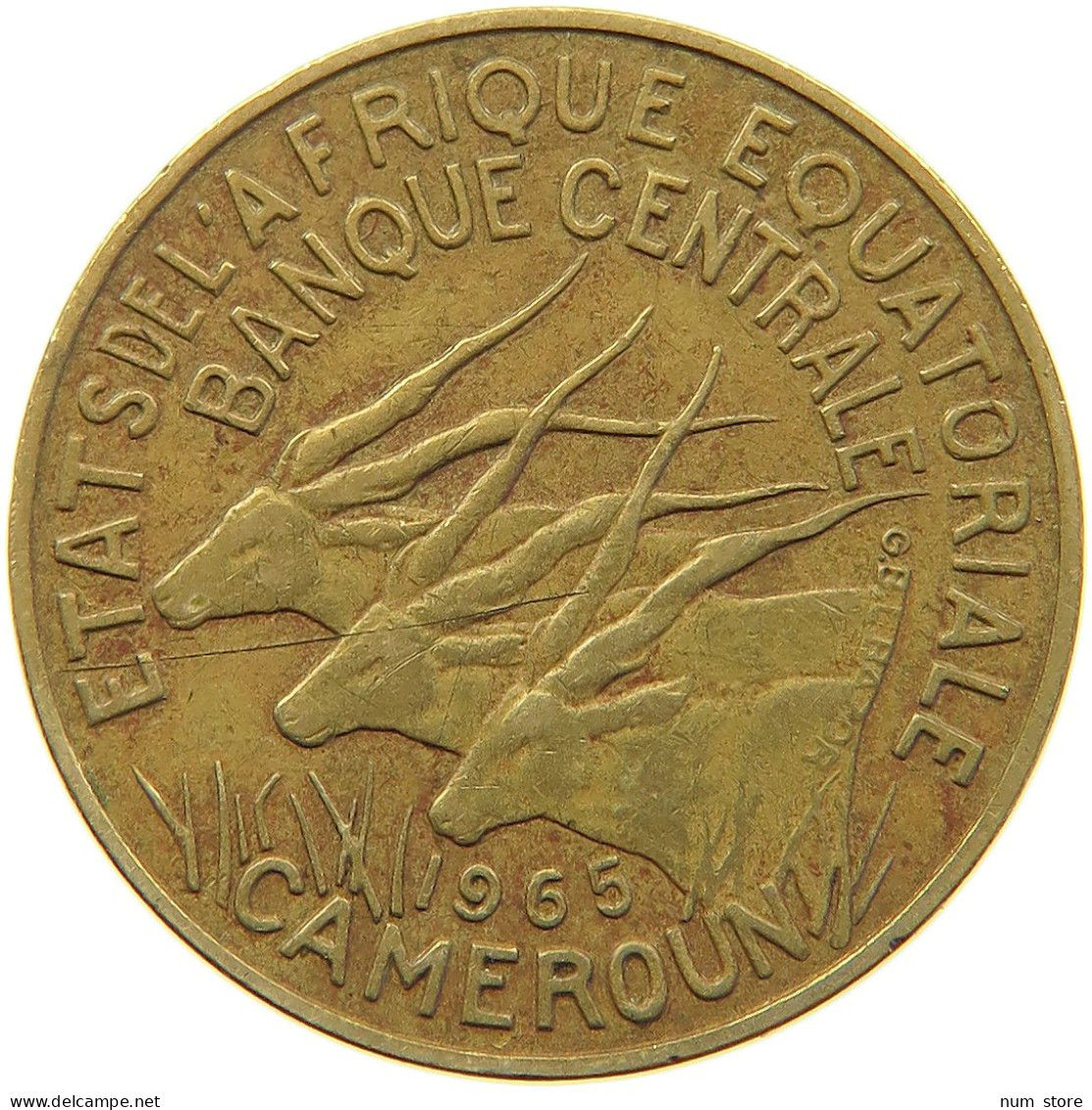 CAMEROON 10 FRANCS 1965  #MA 065261 - Cameroun