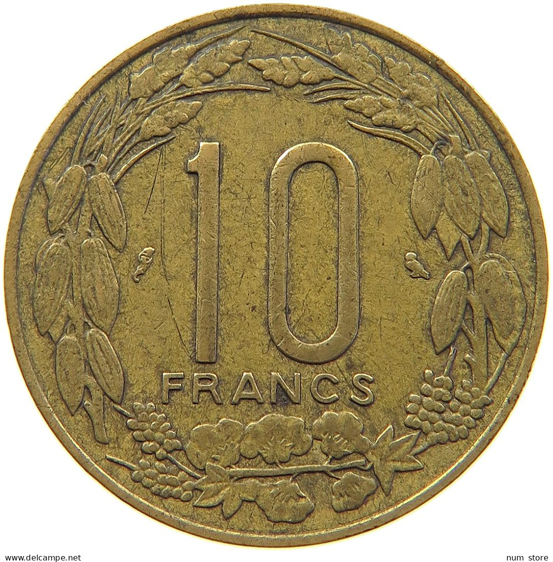 CAMEROON 10 FRANCS 1961  #MA 065263 - Cameroon