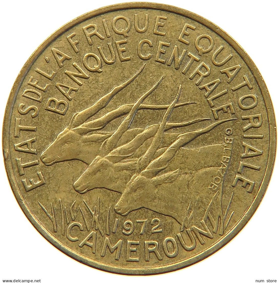 CAMEROON 10 FRANCS 1972  #MA 065262 - Cameroun