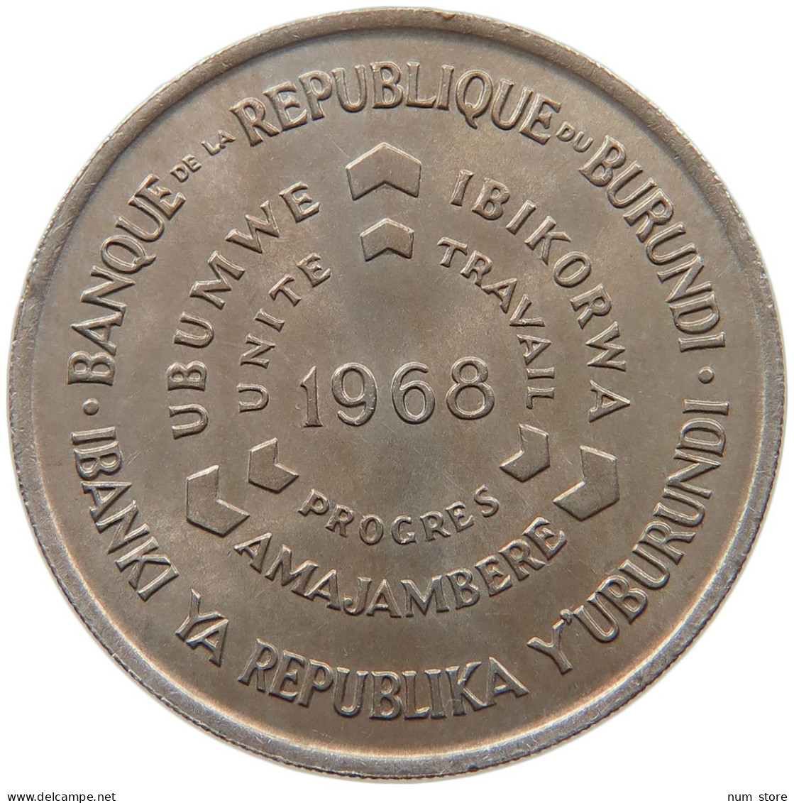 BURUNDI 10 FRANCS 1968  #MA 067418 - Burundi