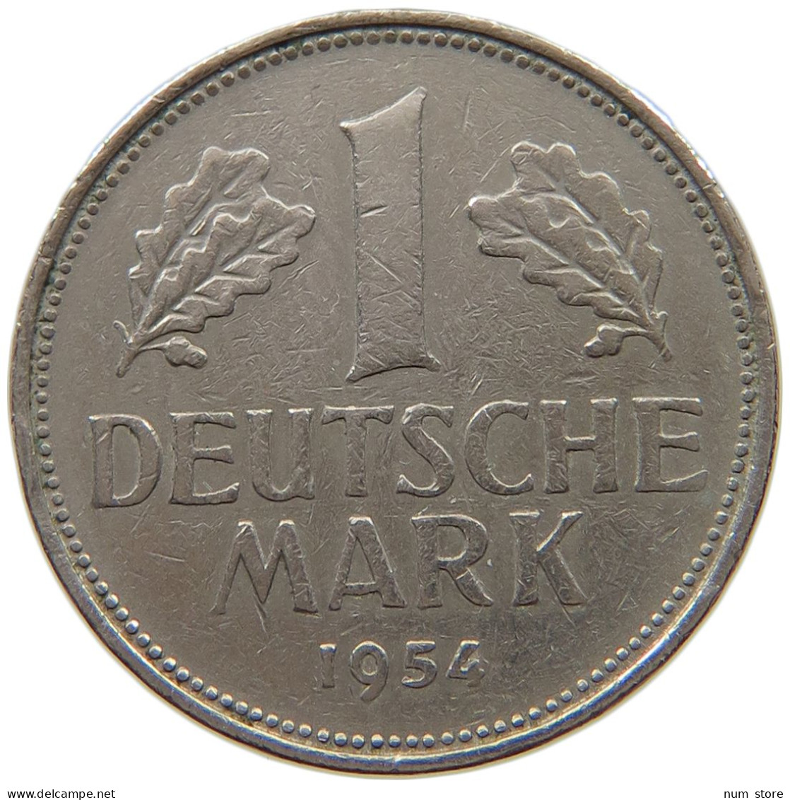 BUNDESREPUBLIK DEUTSCHLAND MARK 1954 F  #MA 003403 - 1 Mark