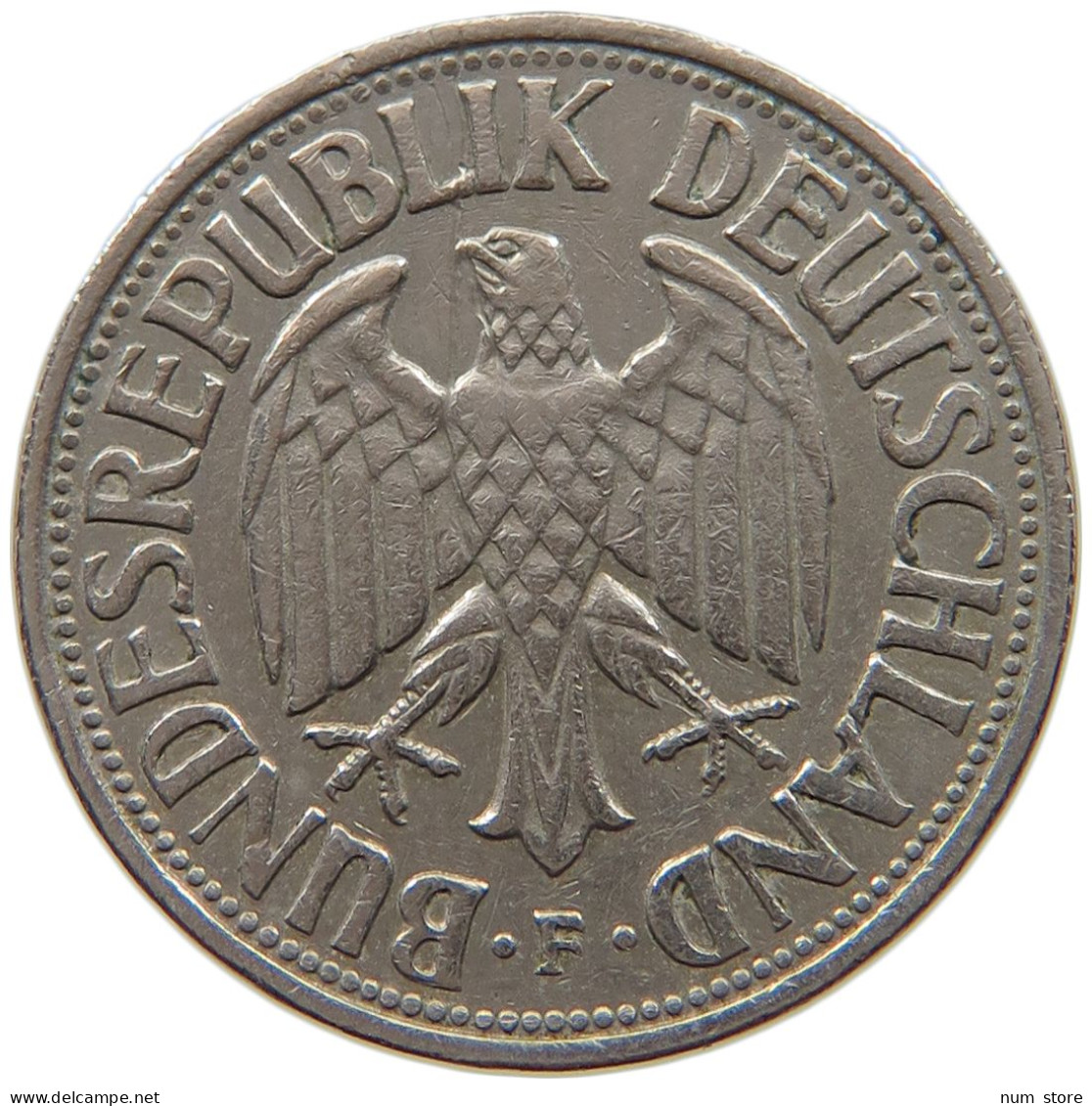 BUNDESREPUBLIK DEUTSCHLAND MARK 1954 F  #MA 003403 - 1 Mark