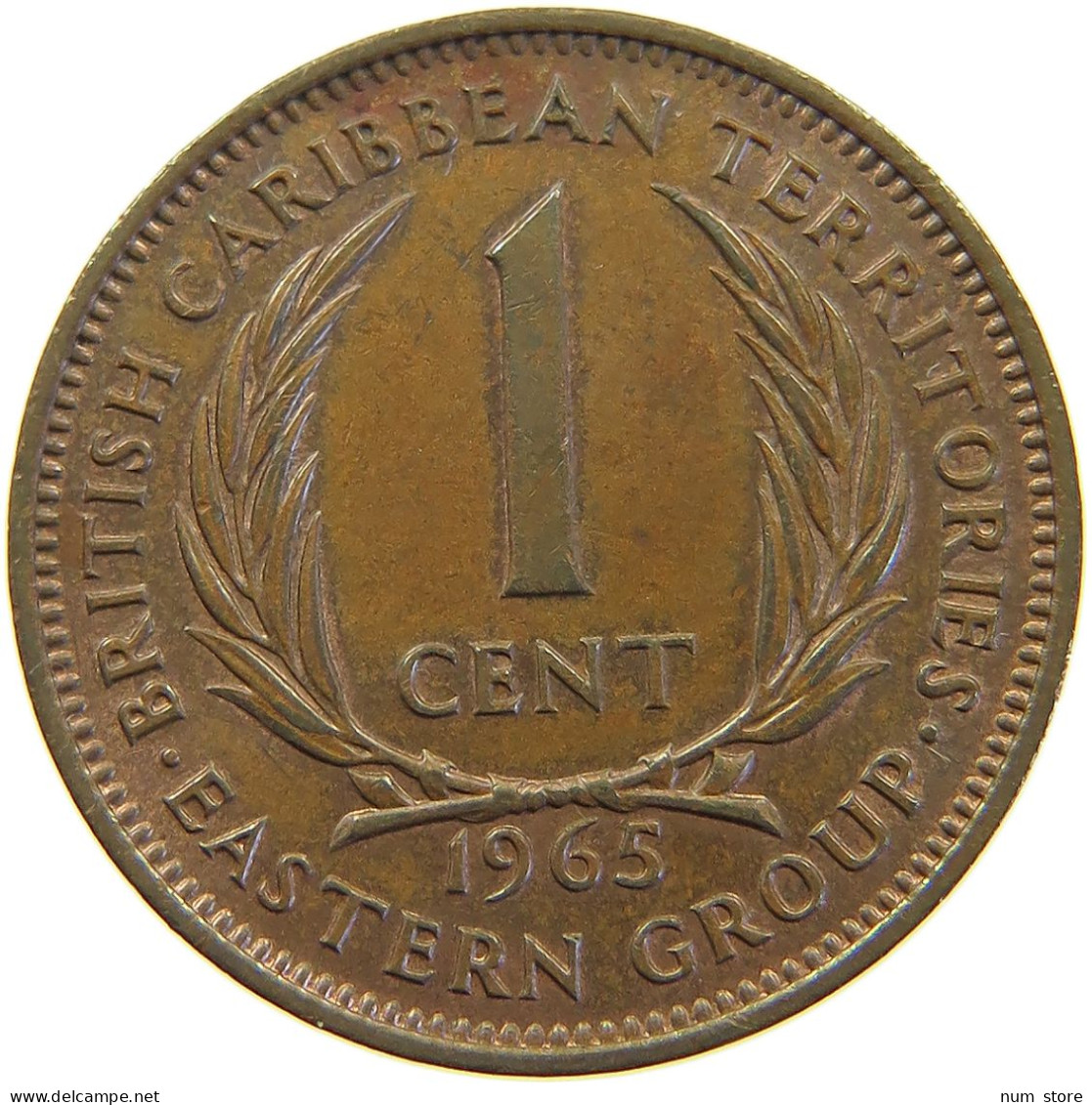 BRITISH CARIBBEAN TERRITORIES CENT 1965 ELIZABETH II. (1952-) #MA 063076 - Territoires Britanniques Des Caraïbes