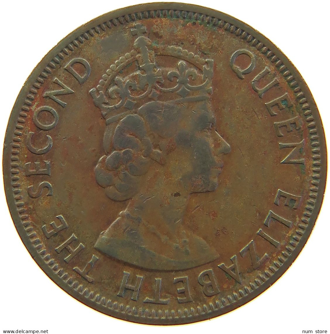 BRITISH CARIBBEAN TERRITORIES CENT 1955 ELIZABETH II. (1952-) #MA 063077 - Britse Caribische Gebieden