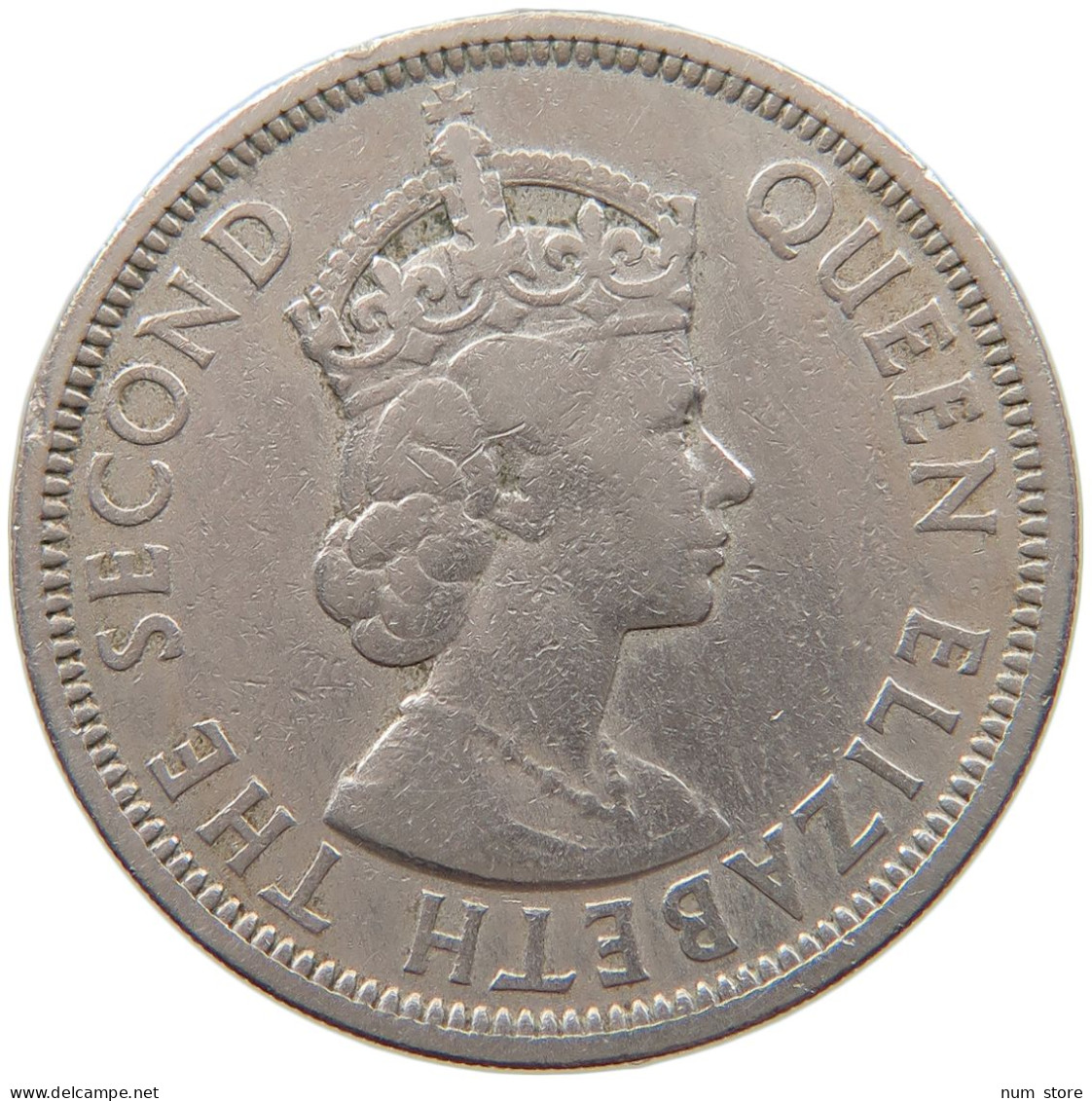 BRITISH CARIBBEAN TERRITORIES 50 CENTS 1955 ELIZABETH II. (1952-) #MA 063070 - Britse Caribische Gebieden