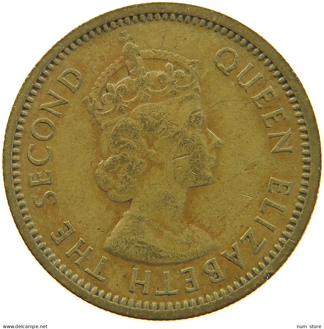 BRITISH CARIBBEAN TERRITORIES 5 CENTS 1955 ELIZABETH II. (1952-) #MA 063079 - Territoires Britanniques Des Caraïbes