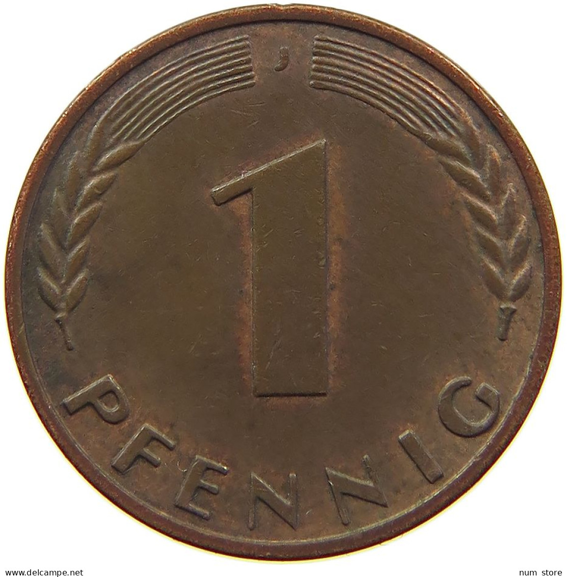 BRD PFENNIG 1950 J  #MA 067876 - 1 Pfennig